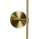Izora LED 7 inch Brass / Smoke Grey Ombre Sconce Wall Light